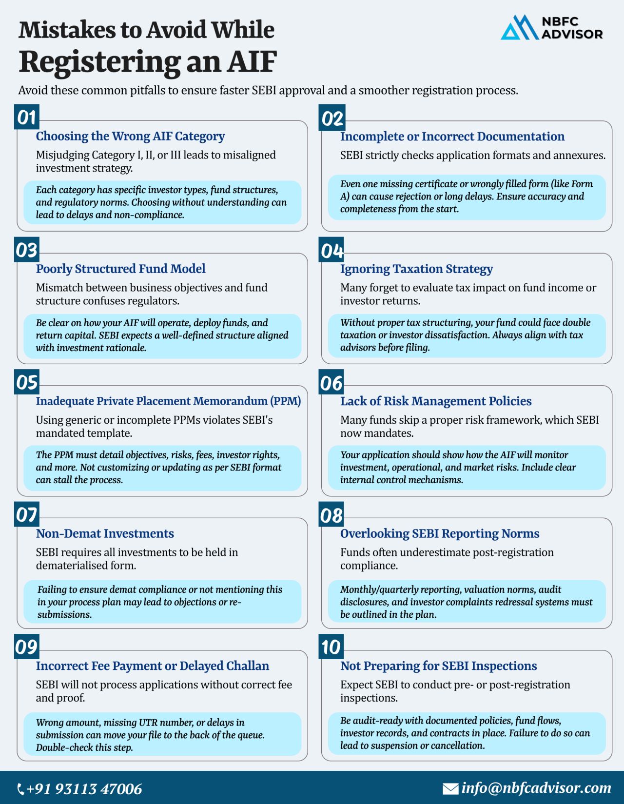 Avoid These 10 Common Mistakes When Registering an AIF